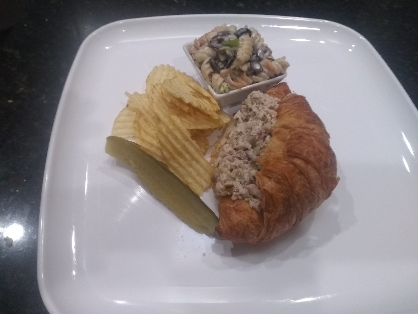 Lunch plate ready to serve